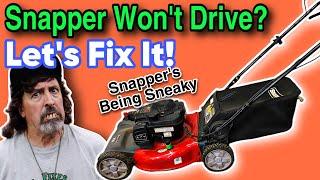 Sneaky Snapper's Not Really A Snapper - Drive Belt Replacement