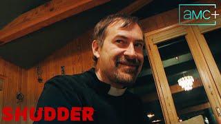 "What Was Your First Impression of Me?" Priest Clip | The Creep Tapes Episode 103 | Shudder