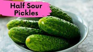 Half Sour Pickles - New York Crunchy Style