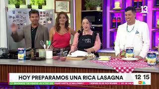 Rápido y fácil: Camila Chef prepara lasagna vegetariana | Tu Día | Canal 13