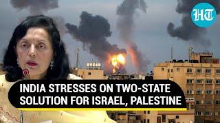 India points to violence in Israel-Palestine; Ruchira Kamboj at UN says, ‘No alternative...'