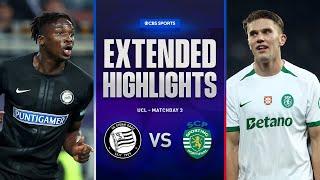 Sturm Graz vs. Sporting CP: Extended Highlights | UCL League Phase MD 3 | CBS Sports Golazo