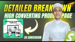 Detailed Breakdown of Gempages High Converting  Aromabear Template | Learn With Toufic Ahmed