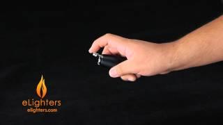 Visol "Triad" Black Matte Triple Torch Flame Cigar Lighter - VLR400601