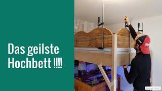 Hochbett selber bauen/ Wie baut man ein Bett #letsbastel #woodwork #heimwerken #maschinen #werkstatt