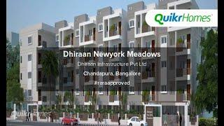 Dhiraan Newyork Meadows | Chandapura | Bangalore | Apartment tour | Quikr Homes