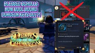 MAJOR UPDATE Dupers Cooked Scrolls Soulbound And Essence Cap! | Devas Of Creation