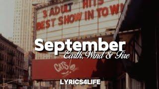 Earth, Wind & Fire - September (Lyrics)