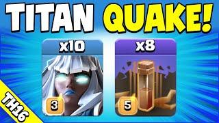 10 x Electro Titans + 8 x EQ = STILL STRONG! TH16 Attack Strategy (Clash of Clans)