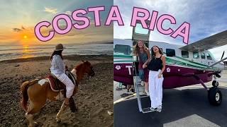 COSTA RICA: riding horses on the beach, mini airplane, tropical storm/ TRAVEL VLOG