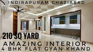 AMAZING INTERIOR 4 BHK FLAT IN INDIRAPURAM GYAN KHAND GHAZIABAD 