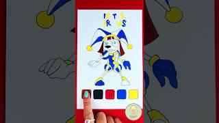 Tap to Color Sprunki!  Amazing Digital Circus Sound & Art DIY Fun #shorts
