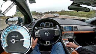 Jaguar XF 3.0 Diesel 211 HP (2011) | X250 | POV Test Drive | German Autobahn