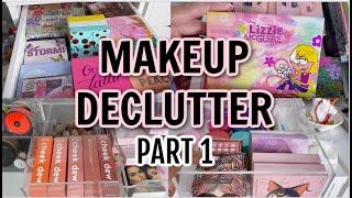 MASSIVE MAKEUP DECLUTTER| BRONZERS, EYESHADOW PALETTES & MORE