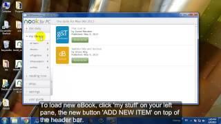 Using Nook for PC to Read EPUB eBooks