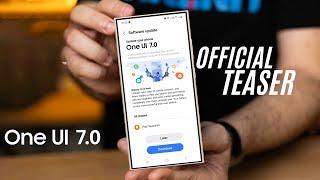 One UI 7.0 Android 15 - OFFICIAL TEASER VIDEO!