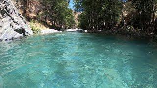 Water holes of east fork San Gabriel river/bridge to nowhere. Azusa, California. 