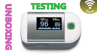 Pulsoximeter Medisana PM 100 unboxing and testing