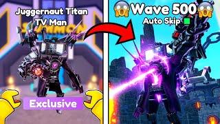 NEW OVERPOWERED Juggernaut Titan TV Man(TOILET TOWER DEFENSE)