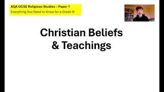 GCSE RELIGIOUS STUDIES 2025 - CHRISTIANITY: BELIEFS & TEACHINGS (AQA PAPER 1)