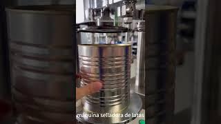 Máquina de sellado de contenedores de polvo, sellador de latas de lata semiautomático