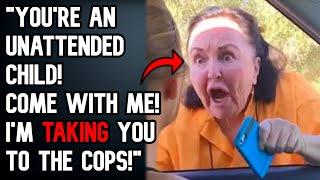 Karen DRAGS Teen To COPS For Being "Unattended Child"! - r/EntitledPeople