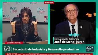 José de Mendiguren - Secretario de Industria y Desarrollo productivo | Ahora Con Vos