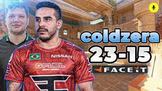 TWO LEGENDS! coldzera (23-15) with s1mple (Anubis) | FACEIT Ranked #CS2 #POV