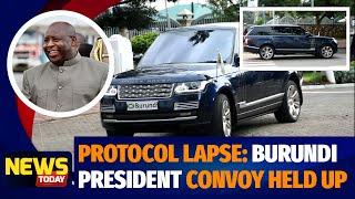 Confusion & scare as Burundi President Range Rover stalls mid of the road from Heads of State Summit