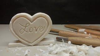 Soap Carving perla soap | heart shape | franzartz