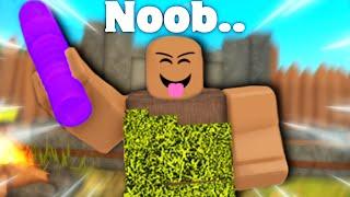 NOOB TAKES DOWN BULLIES.. (Roblox Booga Booga)