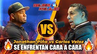 DEBATE  Jonathan Piña vs Carlos Veloz, se enfrentan cara a cara.