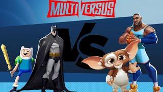 Finn & Batman VS Gizmo & Lebron James - Multiversus Gameplay