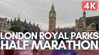 ‍️ 2024 London Royal Parks Half Marathon - Full Race - Virtual Treadmill Run [4K/60]