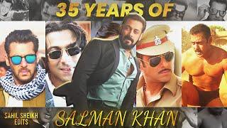 35 Years Of Salman Khan | Megastar Salman Khan | Tribute To Salman Khan | Tiger 3 