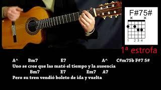  Tutorial AQUELLAS PEQUEÑAS COSAS Guitarra  SERRAT  Como tocar Acordes, ritmo, letra