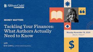 Tackling Your Finances: What Authors Actually Need to Know