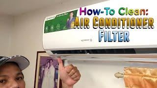 How To Clean Split Type Air Conditioner Filter I Dads infoTv