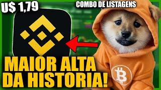 URGENTE! DOG GO TO THE MOON LISTAGENS CONFIRMADAS | BINANCE PODE LISTAR | MEMECOIN BITCOIN - RUNES