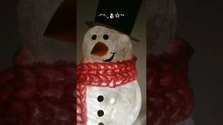 DIY Christmas decor | diy snowman ! #snowman #christmas #shorts