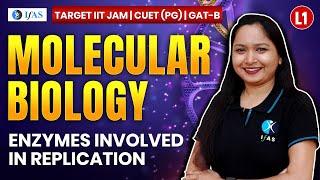 Enzymes involved in Replication for IIT JAM Biotechnology / GAT B / CUET PG 2025 | Molecular Biology