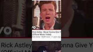 Proof Rick Astley Time traveled #shorts