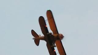 Tony Sav flying his Dynam Waco 1270mm  (50") wingspan Biplane