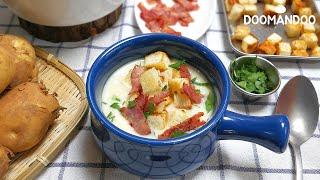 고소하고 든든한 감자스프 Potato Soup : 두만두 doomandoo