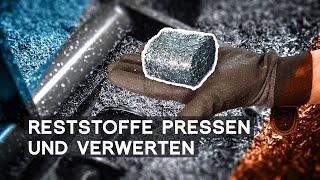 Höhere Erlöse bei der Produktion erzielen: Metallspäne und Schleifschlamm brikettieren