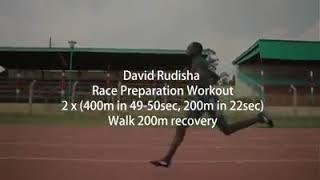 David rudisha weekly training