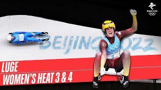 Luge - Women's Heat 3 & 4 | Full Replay | #Beijing2022