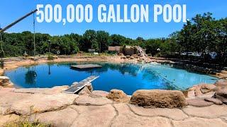 500k Gallon Backyard Pool - 29 Year Build - Coolest Thing I've Ever Made - EP26