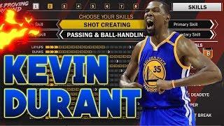 NBA 2K18 HOW TO CREATE KEVIN DURANT & BEST BUILD! 6'10 SHOT CREATOR PLAYMAKER SF BUILD IN NBA 2K18!