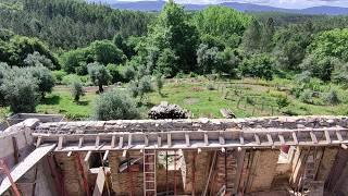 Harvesting Nectarines and Pouring a Ring Beam by Hand